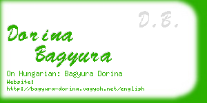 dorina bagyura business card